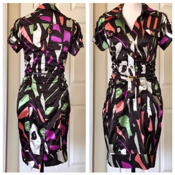 XOXO BUTTON UP DRESS WITH REMOVABLE BELT - Picture 10 of 10